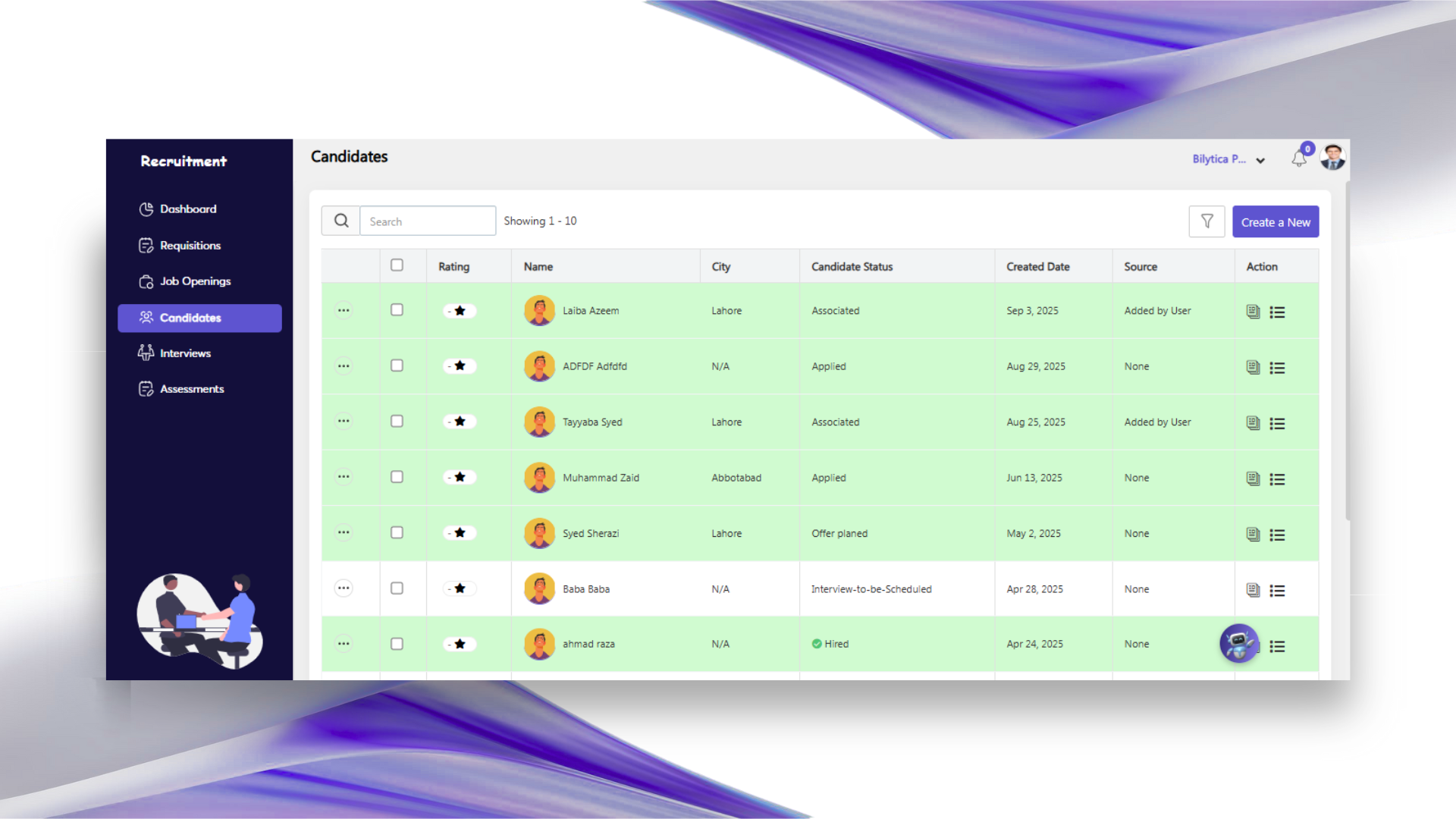 إدارة المرشحين