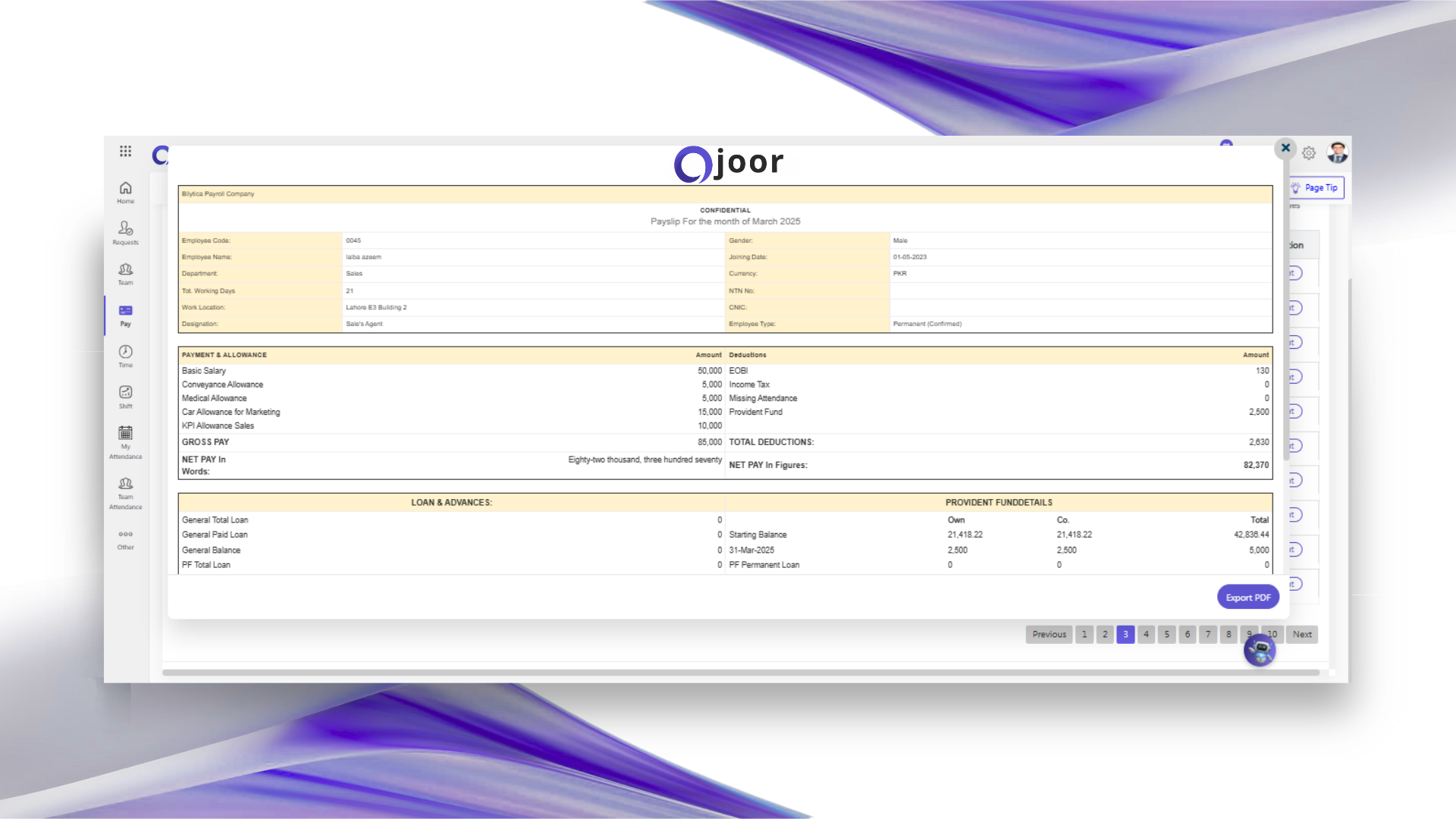 مسيرات الرواتب عبر التطبيق، الرسائل النصية، البريد الإلكتروني، أو الطباعة بالجملة