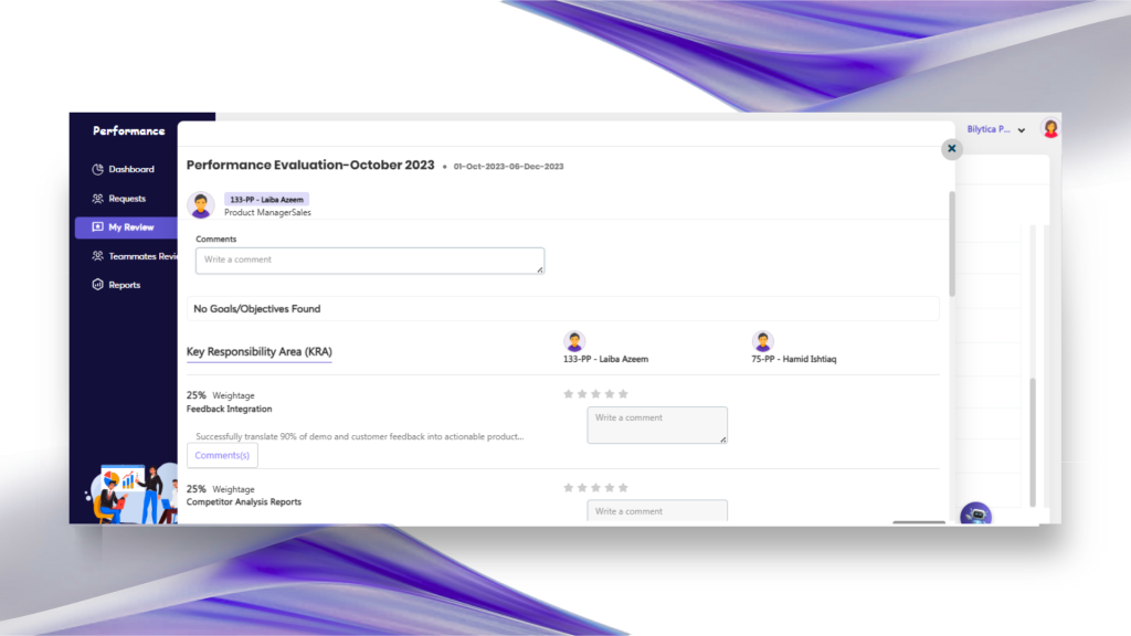 Confidential Feedback with Manager Notes