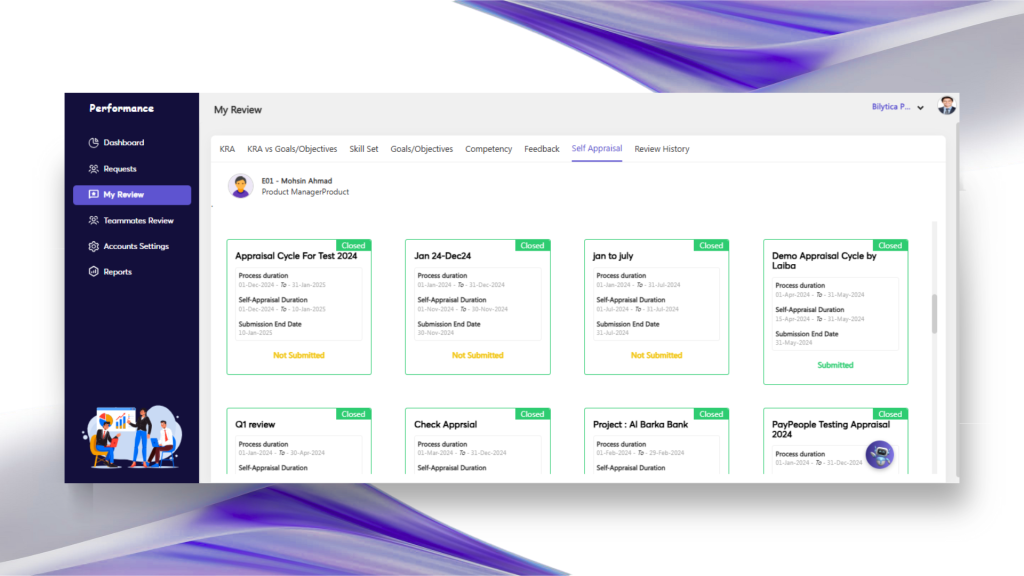 Review Insights from Previous Performance Feedback