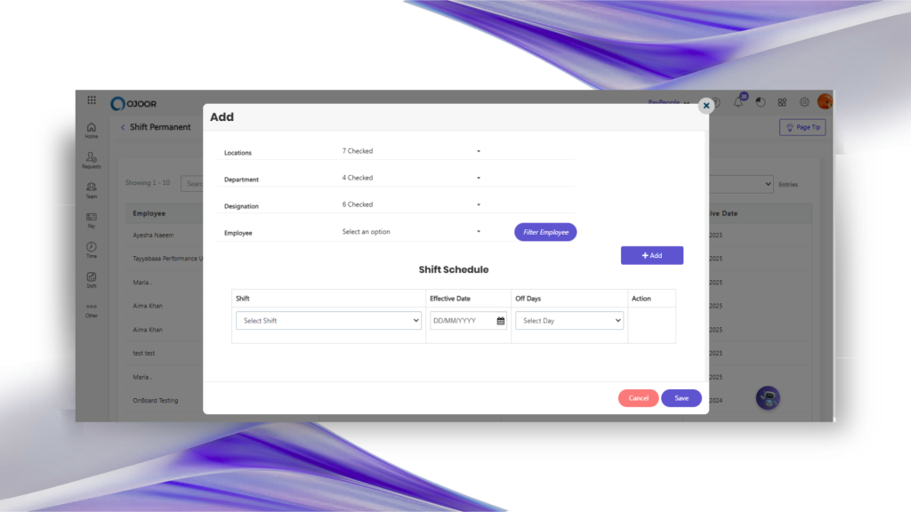 Workforce scheduling