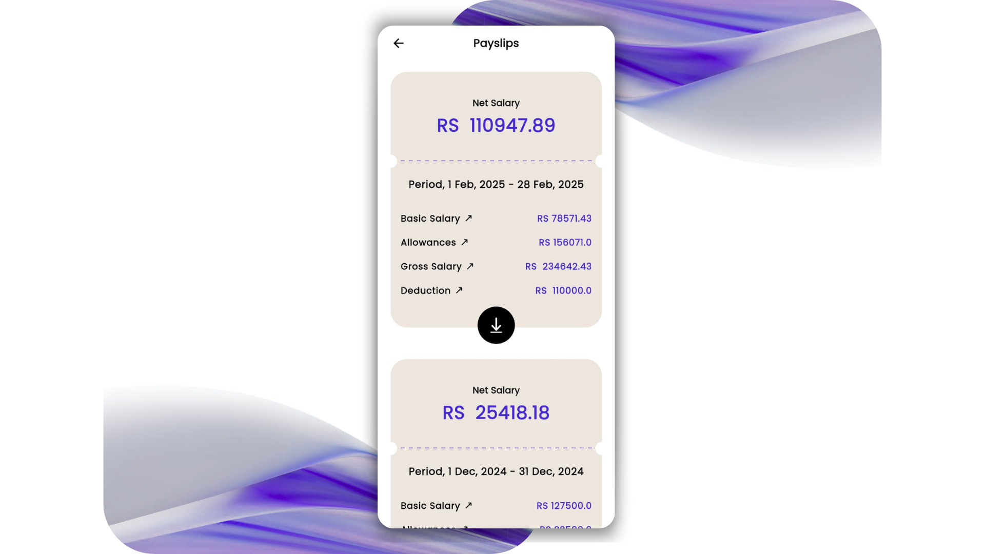 Get Salary Slip & Benefits Details