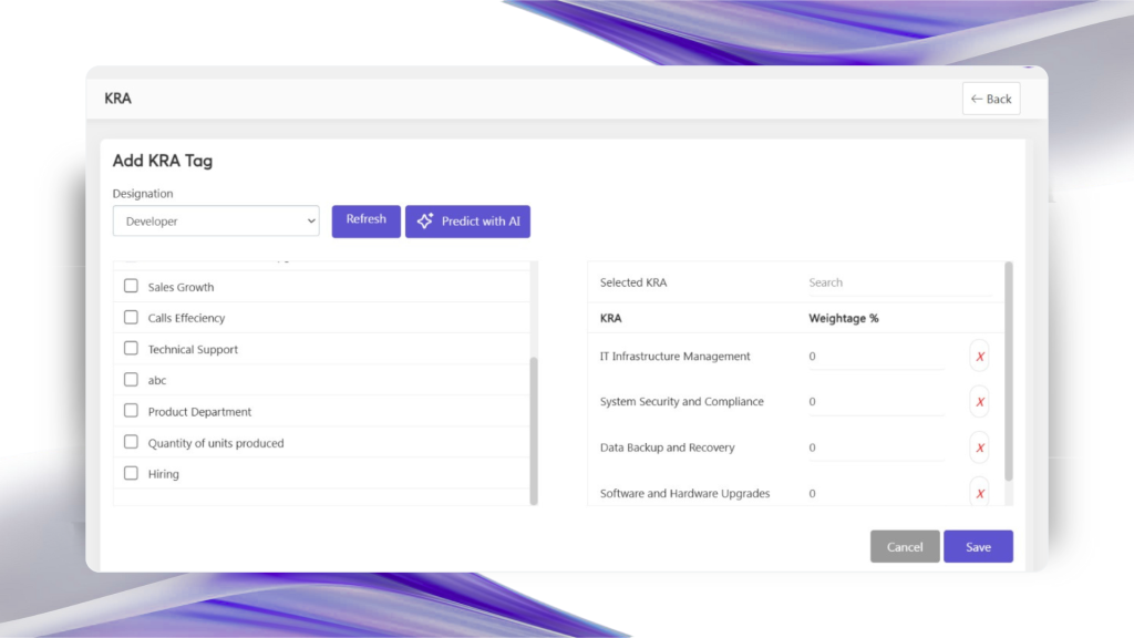 Smart KPI & OKR Suggestions