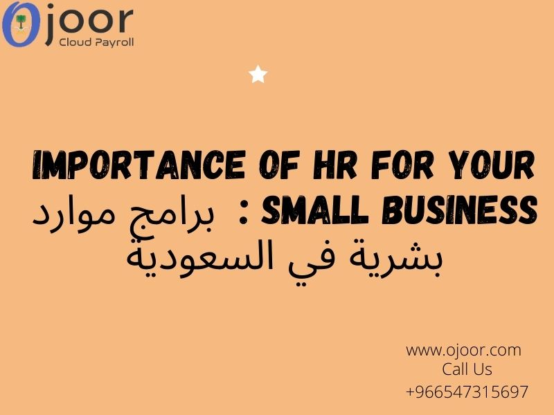 Importance of HR For Your Small Business : برامج موارد بشرية في السعودية